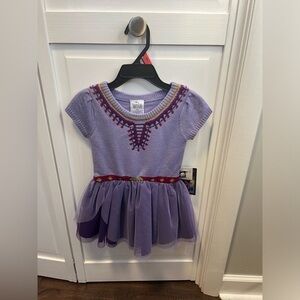 NWT Disney Wish Toddler Girls Asha Cosplay Sweater Dress Size 2T Color Purple